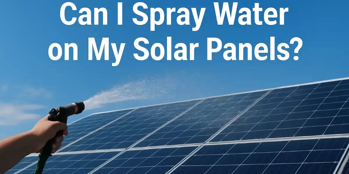 Can I Spray Water on My Solar Panels ? Can I Spray Water on My Solar Panels ?