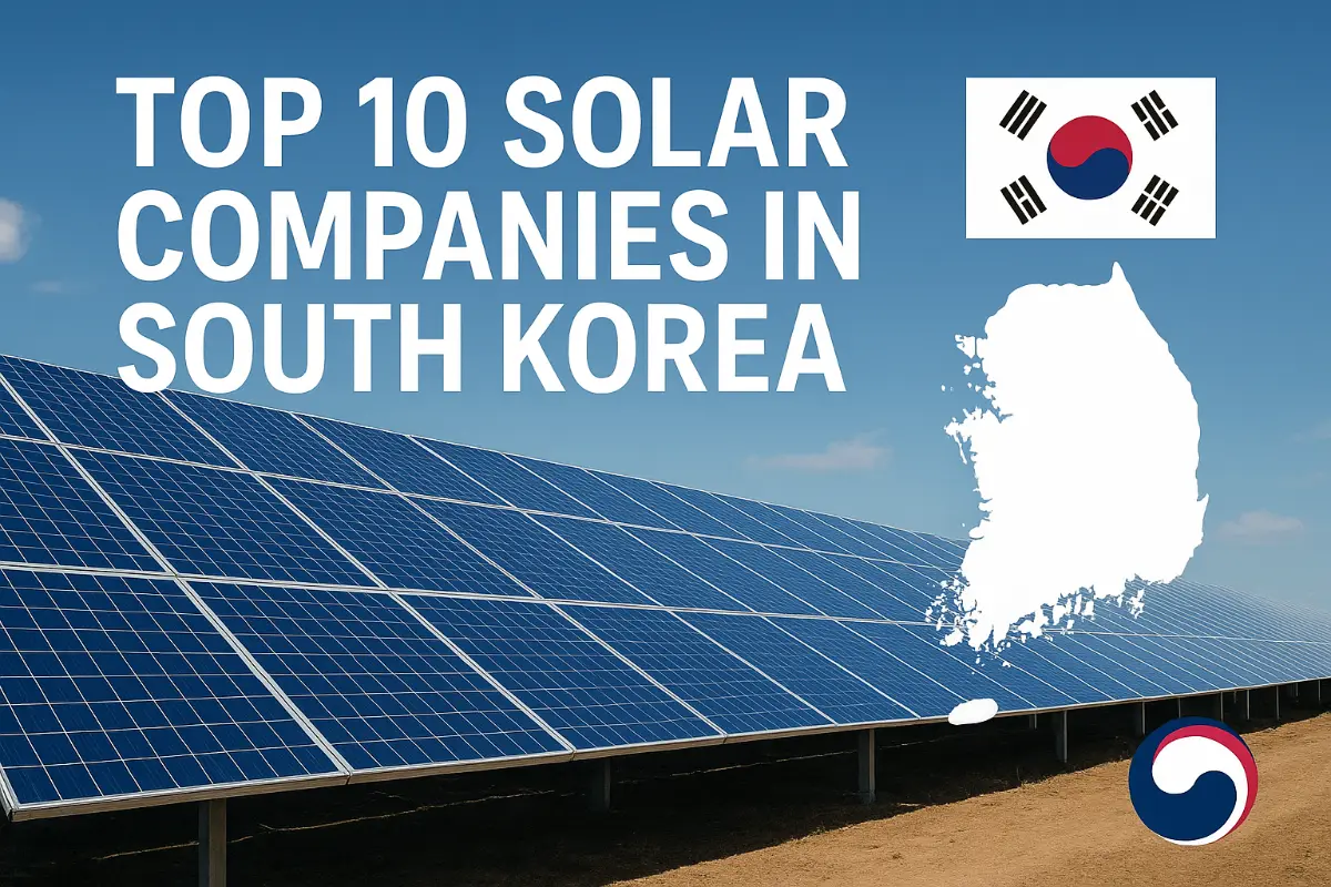 Top 10 Empresas Solares en Corea del Sur [Actualizado 2025]