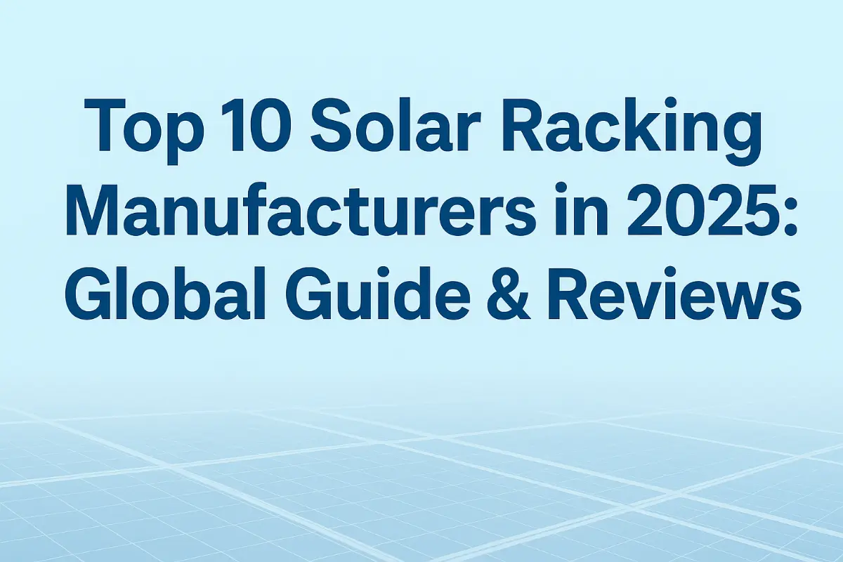 Top 10 Fabricantes de Sistemas de Montaje Solar en 2025: Guía Global y Reseñas