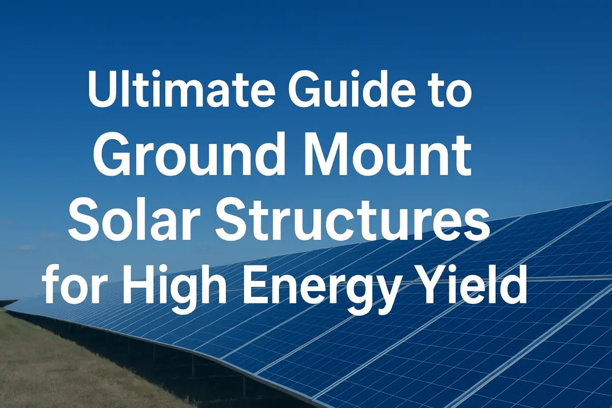 ​​Ultimate Guide to Ground Mount Solar Structures for High Energy Yield​​