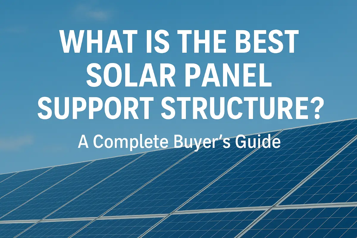 What is the Best Solar Panel Support Structure ? A Complete Buyer's Guide