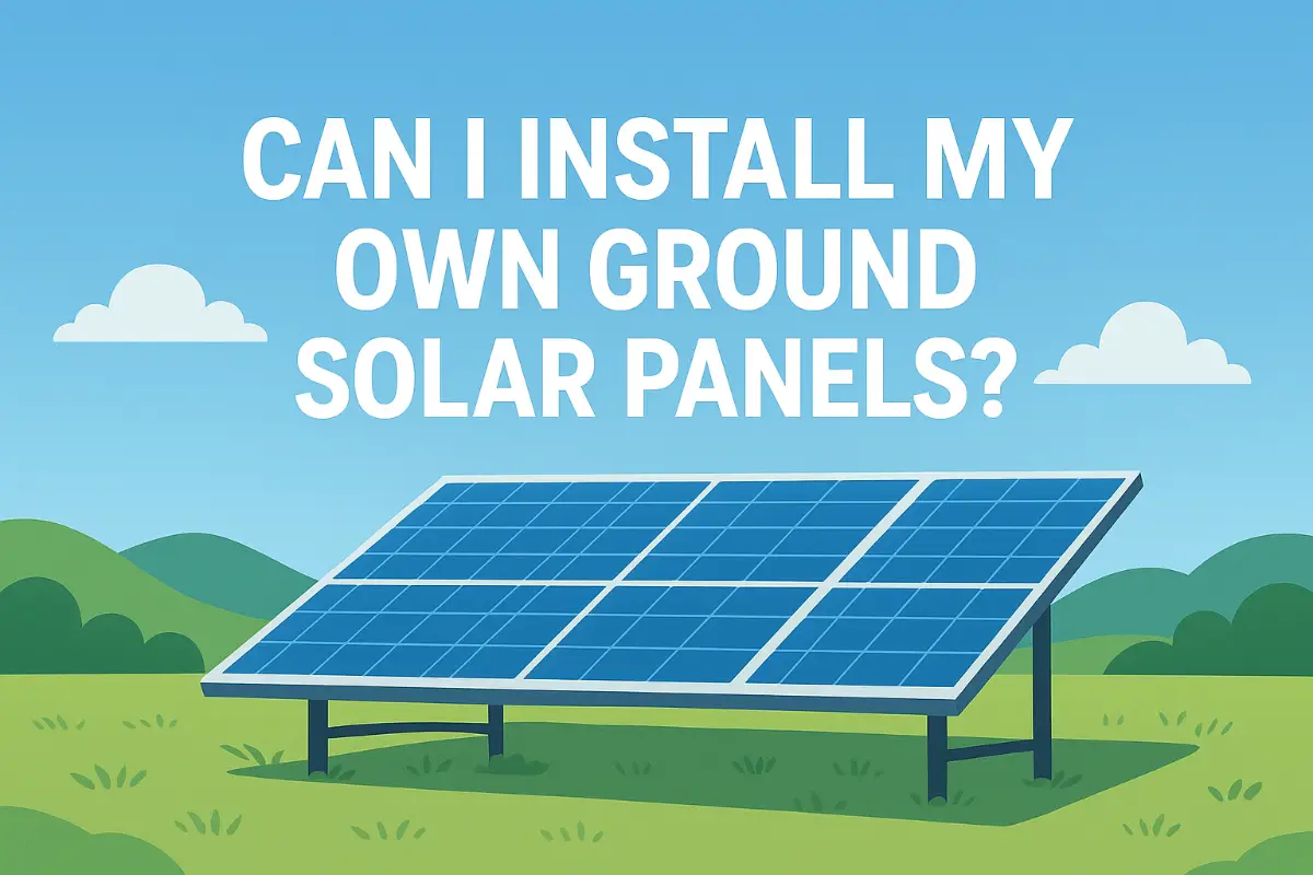 Can I Install My Own Ground Solar Panels ?