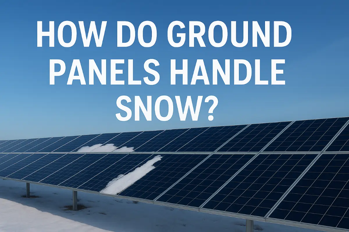 How Do Ground Panels Handle Snow ?