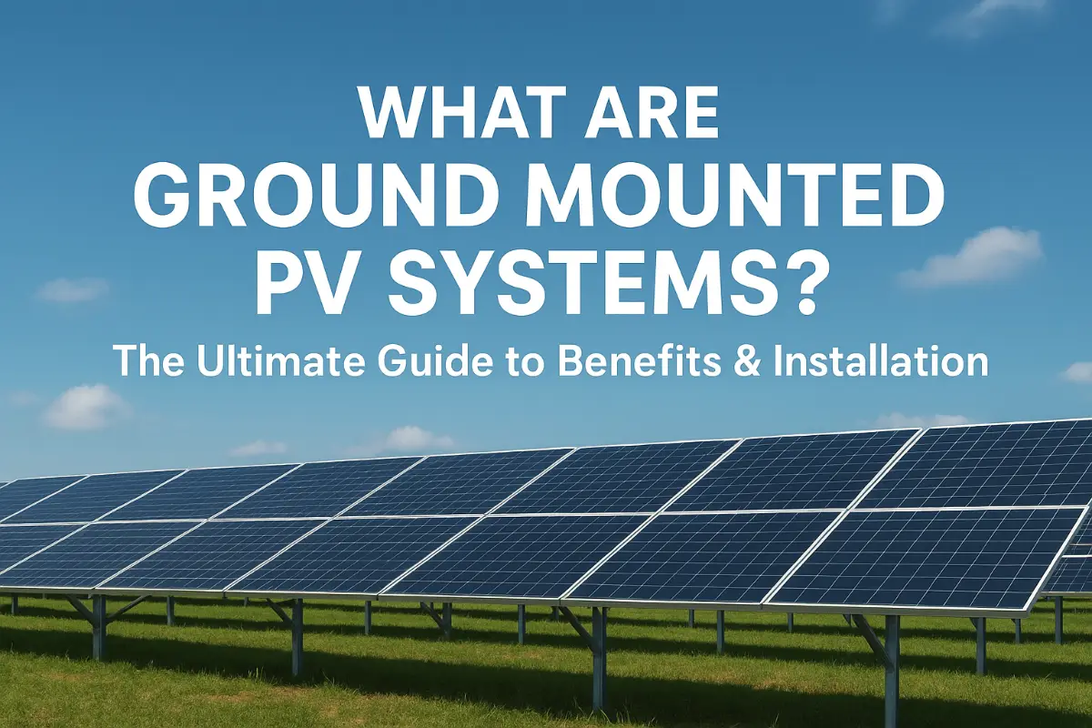 What Are Ground Mounted PV Systems ? The Ultimate Guide to Benefits & Installation​