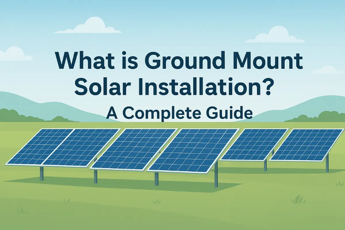What is Ground Mount Solar Installation ? A Complete Guide​