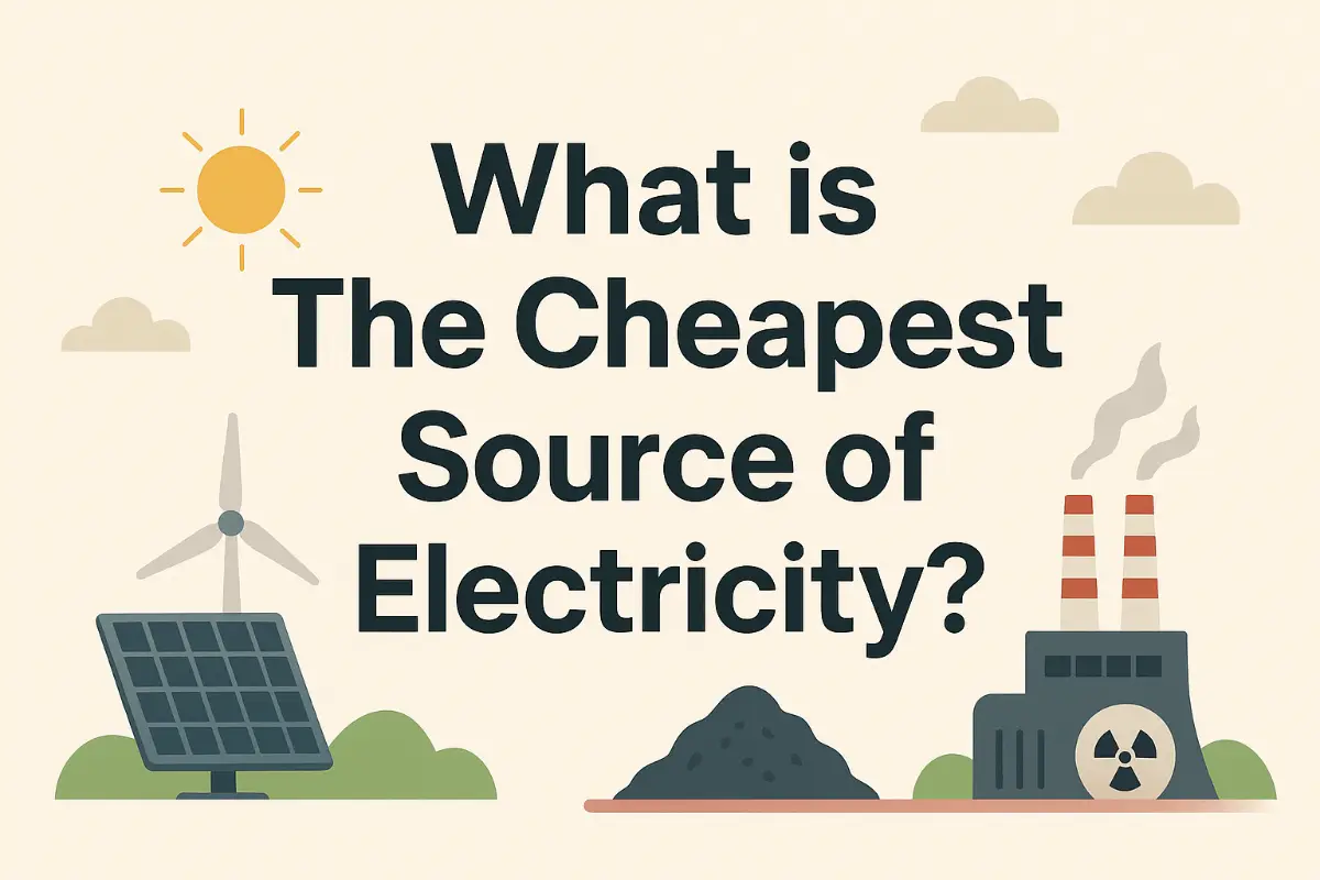 What is The Cheapest Source of Electricity ?