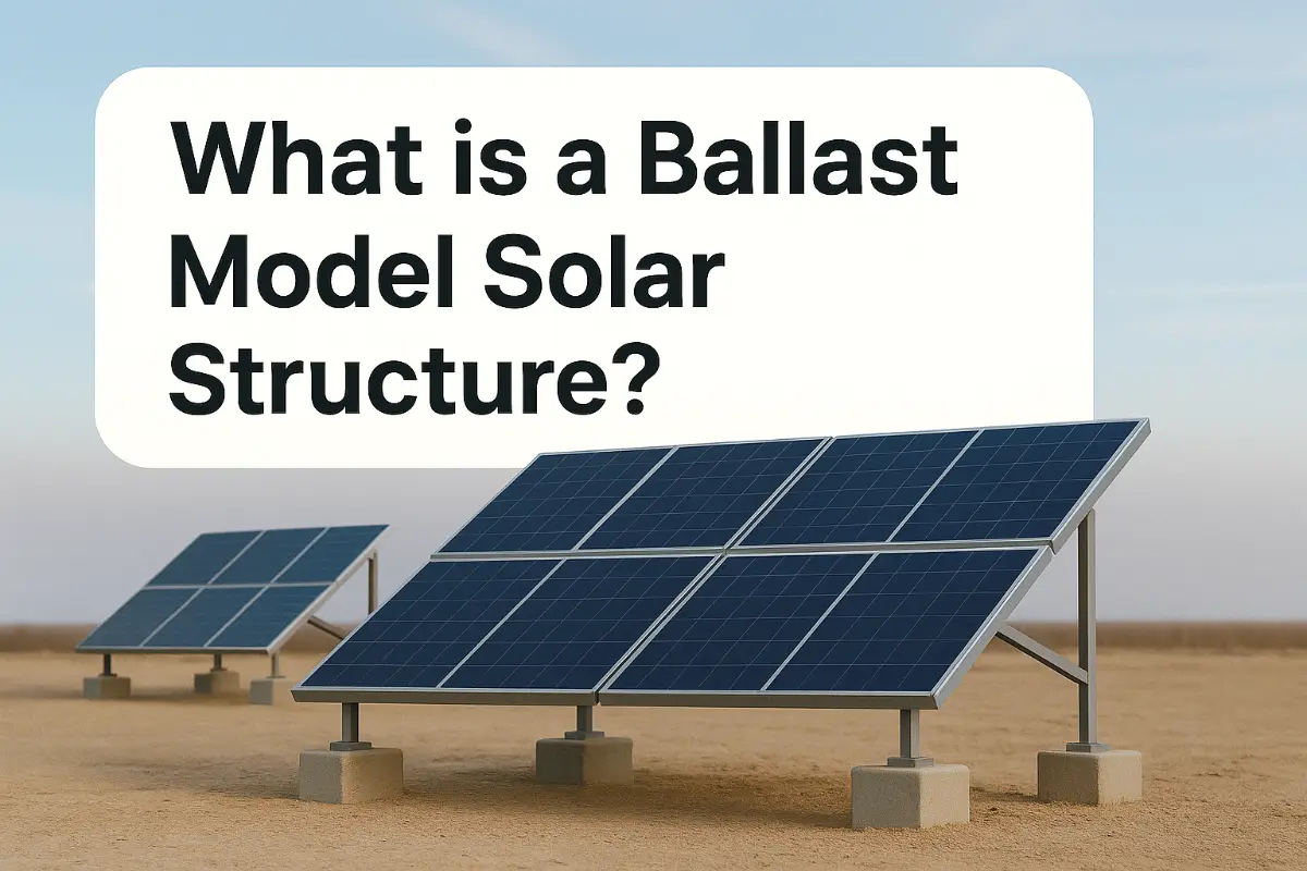 Qu'est-ce qu'une Structure Solaire à Modèle de Ballast ?