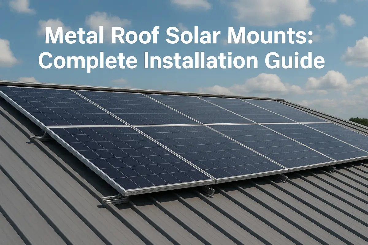 Metal Roof Solar Mounts: Complete 2025 Installation Guide