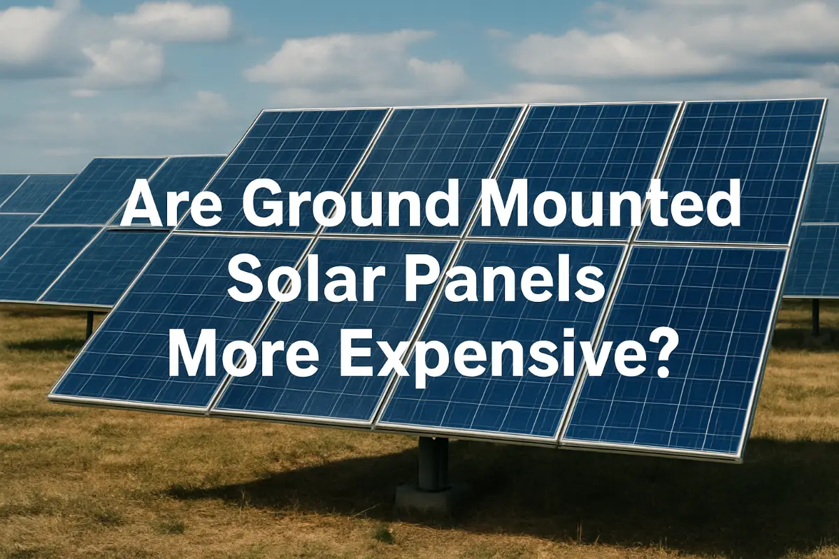 Are Ground Mounted Solar Panels More Expensive ?