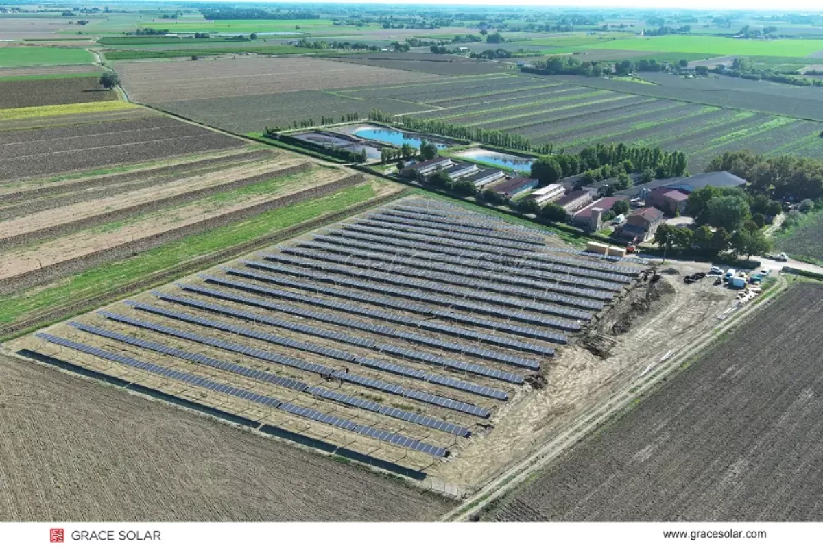 High Clearance Solar Tracker Solves Flooding & Wind Issues in Ravenna
