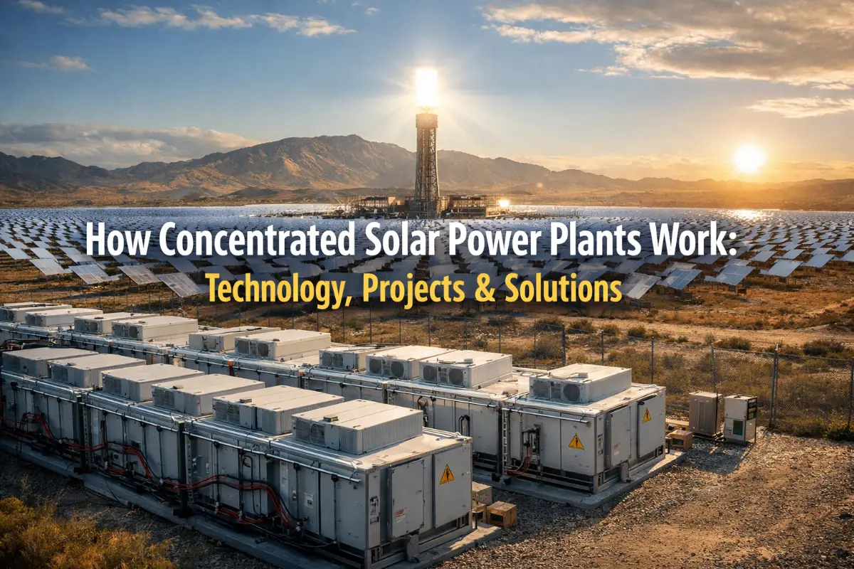 How Concentrated Solar Power Plants Work: Technology, Projects & Solutions