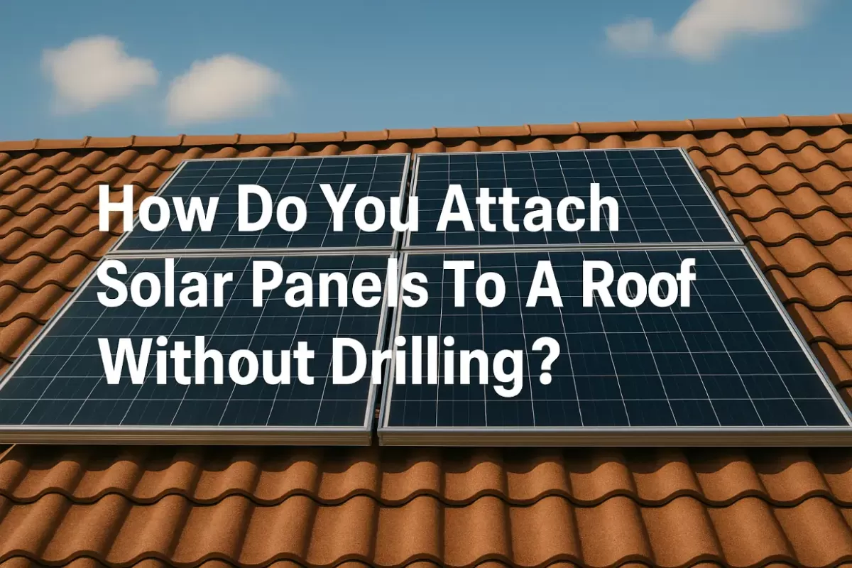 ​​¿Cómo instalar paneles solares en el techo sin perforaciones ?​​