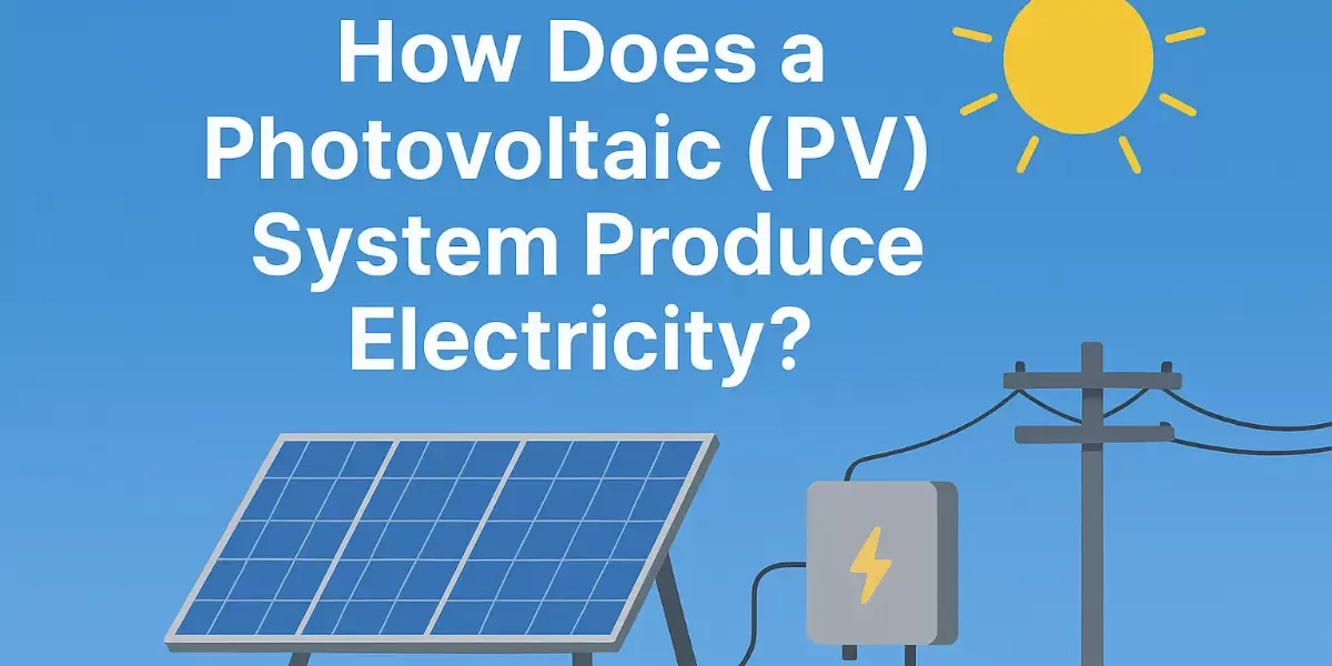 How Does a Photovoltaic ( PV ) System Produce Electricity ?