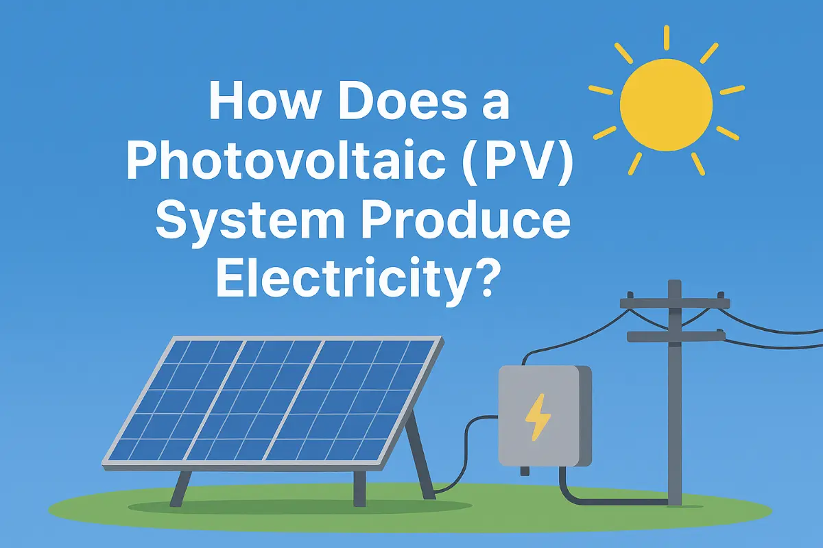¿Cómo produce electricidad un sistema fotovoltaico (PV) ?