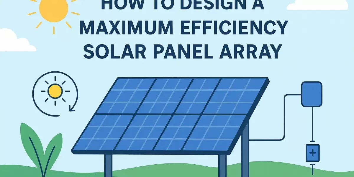 How to Design a Maximum Efficiency Solar Panel Array How to Design a Maximum Efficiency Solar Panel Array