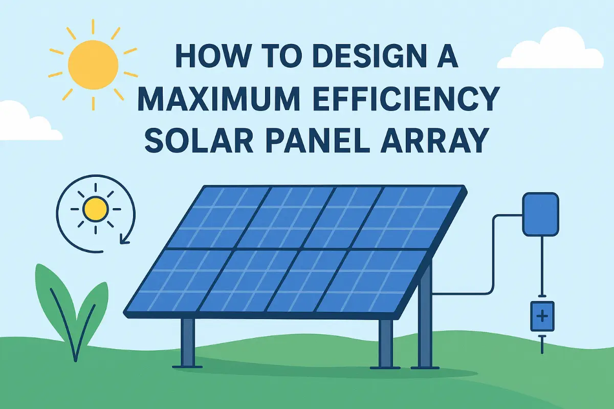 Cómo Diseñar un Array de Paneles Solares de Máxima Eficiencia​