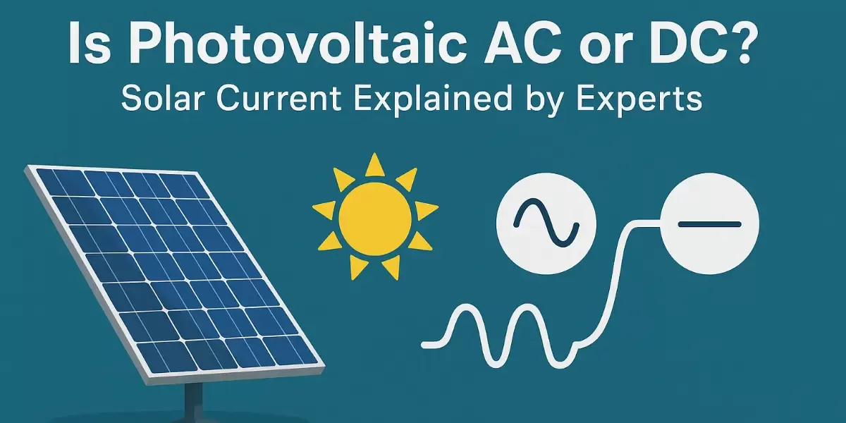 Is Photovoltaic AC or DC ? Solar Current Explained by Experts