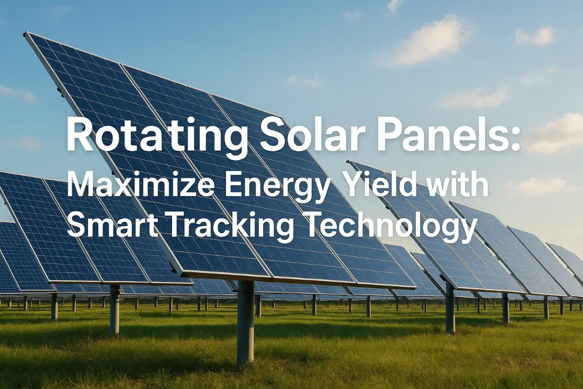 ​​Paneles Solares Giratorios: Maximice el Rendimiento Energético con Tecnología de Seguimiento Inteligente​​