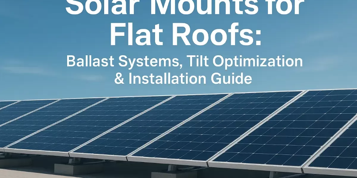 Montagens Solares para Telhados Planos: Sistemas de Lastro, Otimização de Inclinação e Guia de Instalação Montagens Solares para Telhados Planos: Sistemas de Lastro, Otimização de Inclinação e Guia de Instalação