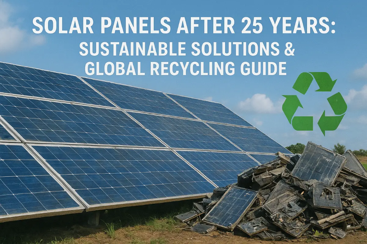 Paneles Solares tras 25 Años: Soluciones Sostenibles y Guía Global de Reciclaje