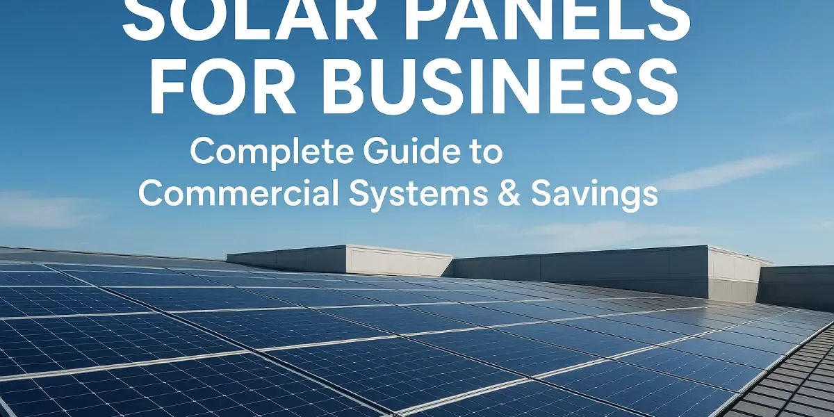 Solar Panels for Business: Complete Guide to Commercial Systems & Savings Solar Panels for Business: Complete Guide to Commercial Systems & Savings