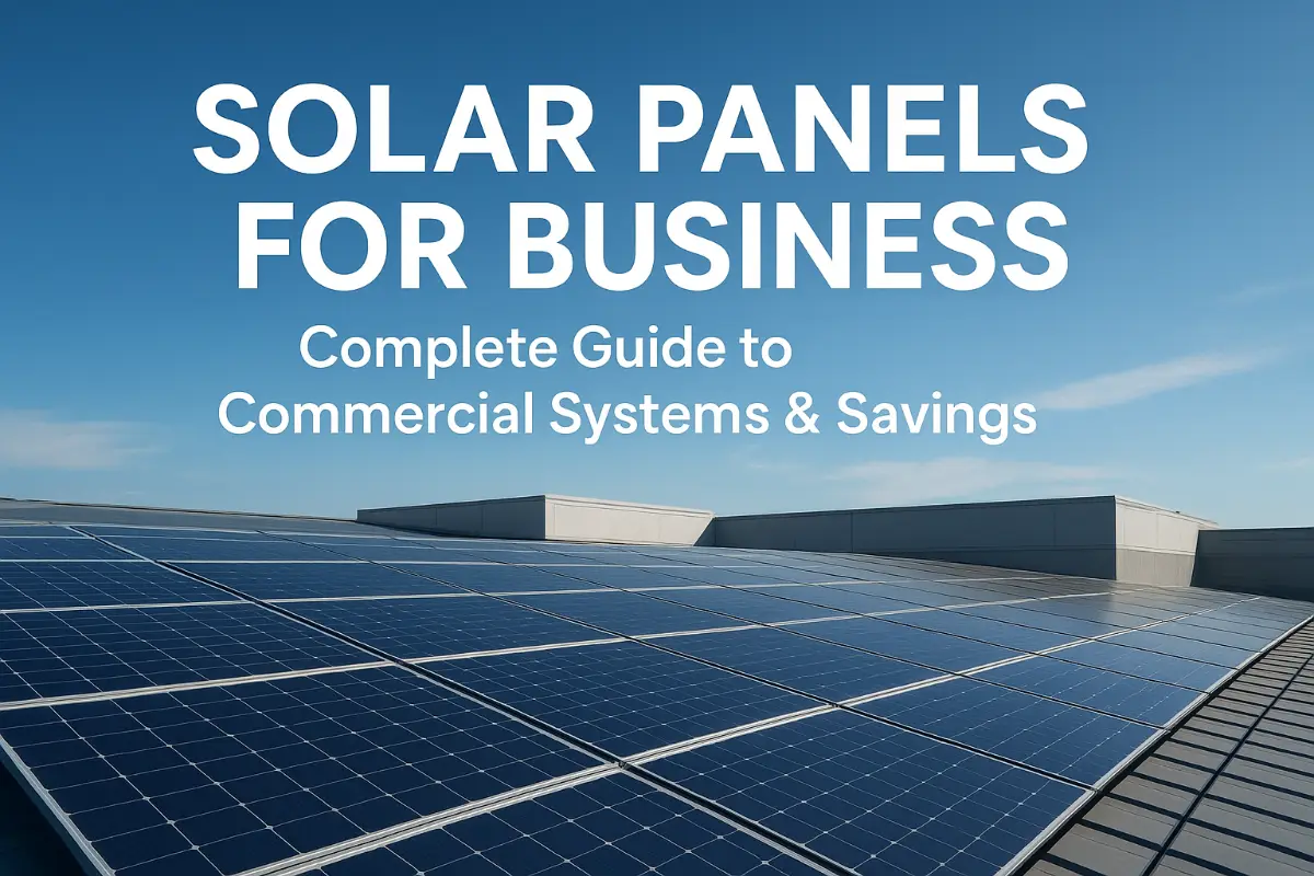 Paneles solares para empresas: Guía completa de sistemas comerciales y ahorros