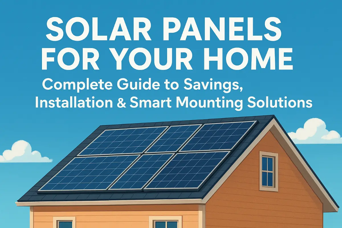 Paneles Solares para su Hogar: Guía Completa de Ahorros, Instalación y Soluciones Inteligentes de Montaje