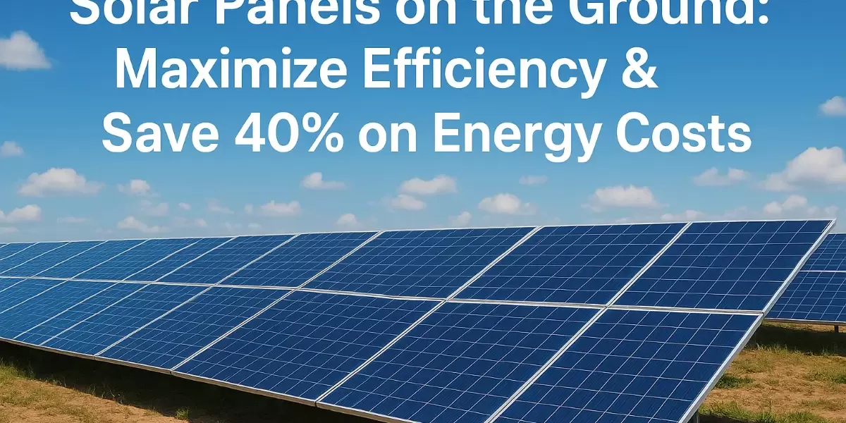 Solar Panels on the Ground: Maximize Efficiency & Save 40% on Energy Costs​