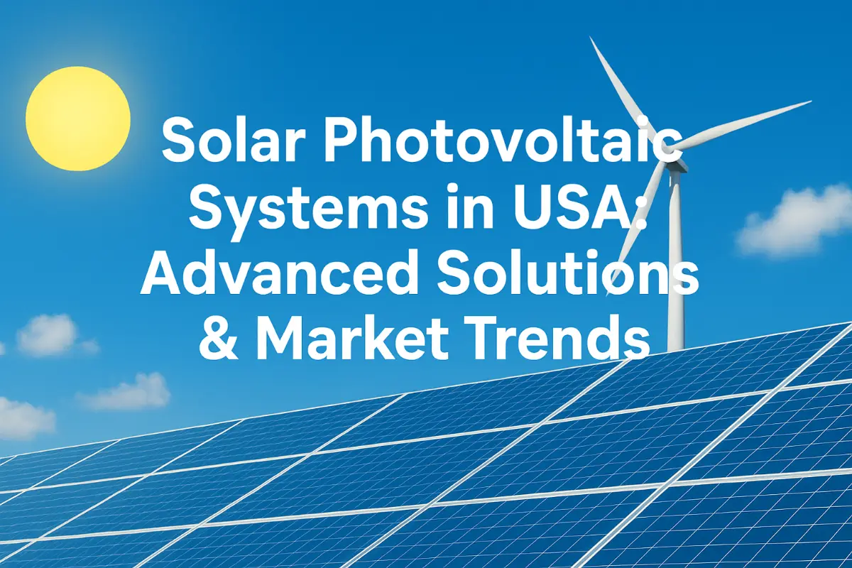 Sistemas Fotovoltaicos en EE. UU.: Soluciones Avanzadas y Tendencias del Mercado