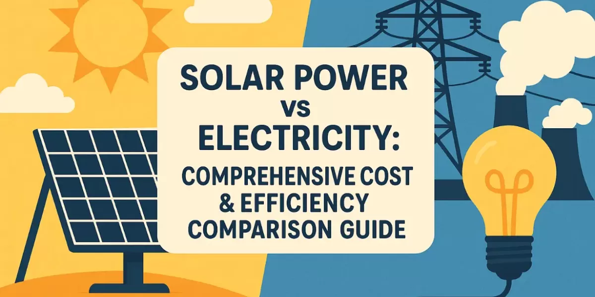 Solar Power vs Electricity: Comprehensive Cost & Efficiency Comparison Guide