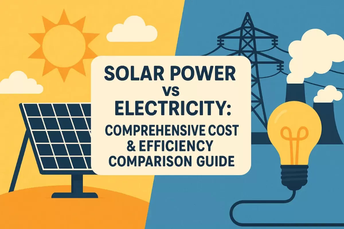 ​​Energía Solar vs Electricidad: Guía Completa de Comparación de Costos y Eficiencia​​