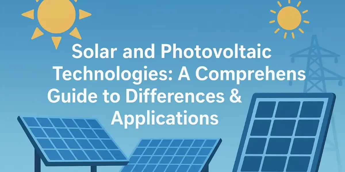 Énergie Solaire et Photovoltaïque : Un Guide Complet des Différences et Applications Énergie Solaire et Photovoltaïque : Un Guide Complet des Différences et Applications
