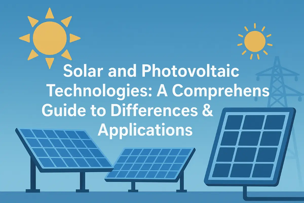 Energía Solar y Fotovoltaica: Una Guía Completa sobre Diferencias y Aplicaciones