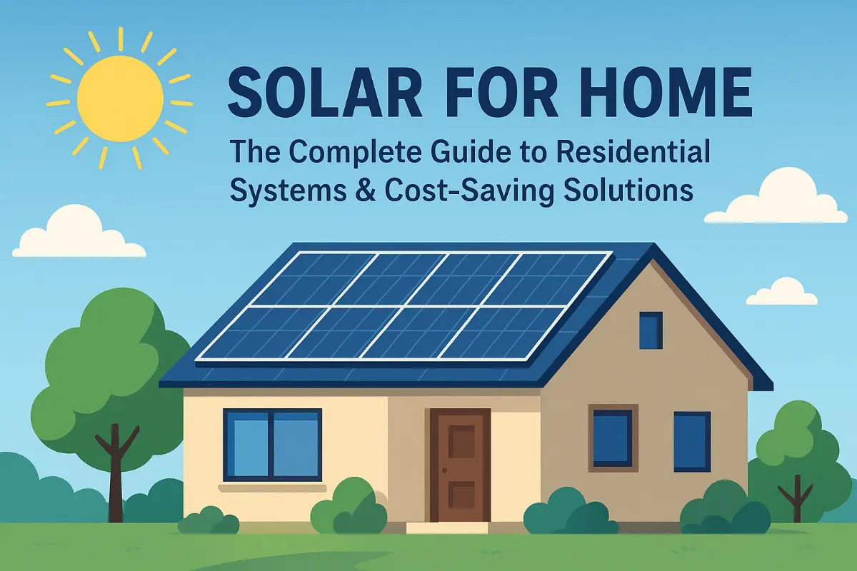 Solar para el Hogar: La Guía Completa de Sistemas Residenciales y Soluciones de Ahorro de Costos