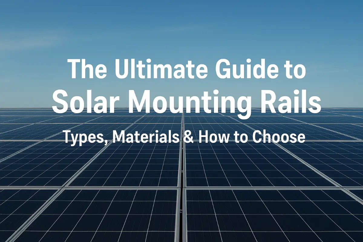 ​​La Guía Definitiva para Rieles de Montaje Solar: Tipos, Materiales y Cómo Elegir (2025)​​