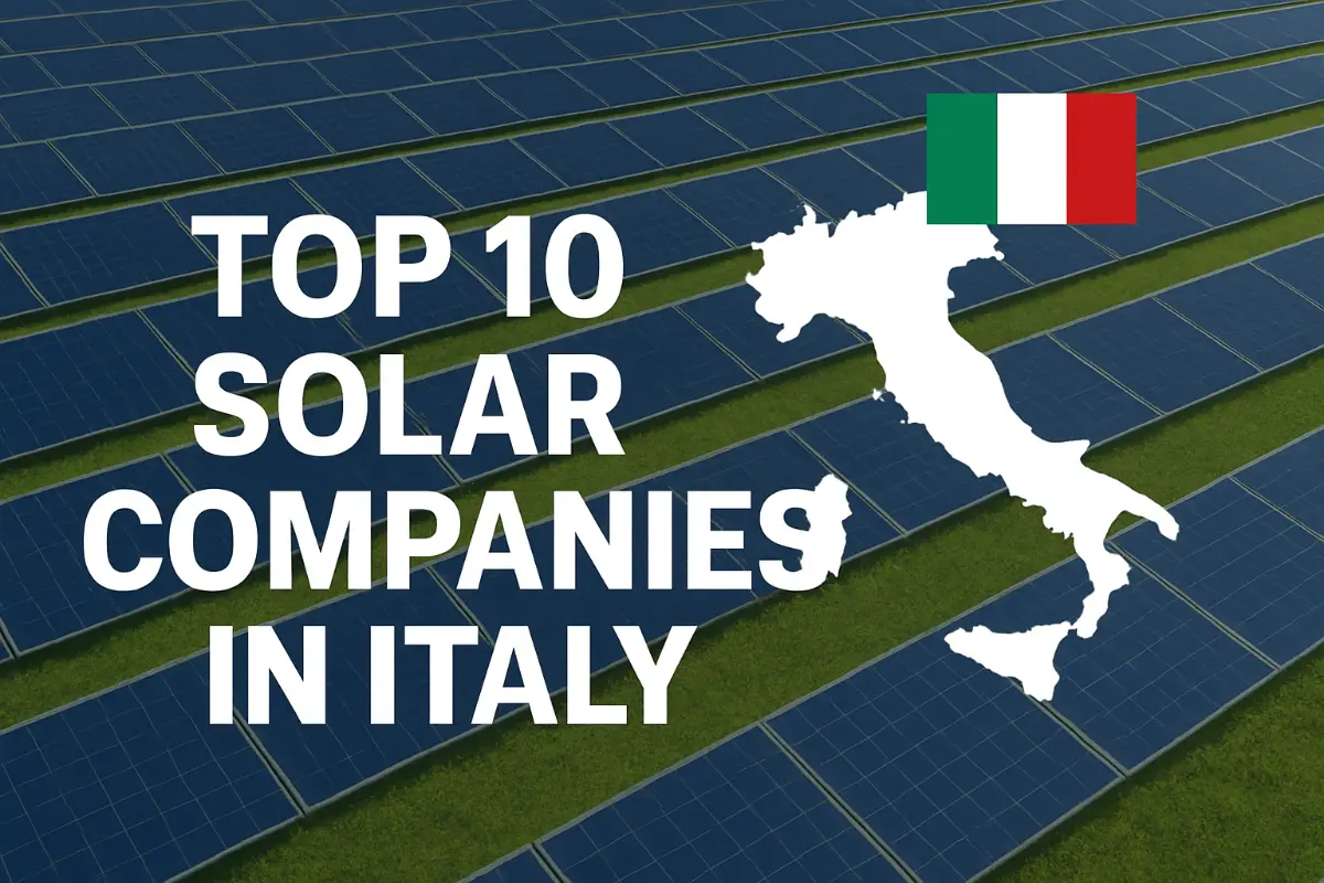 Top 10 de Empresas Solares en Italia [Actualizado 2025]