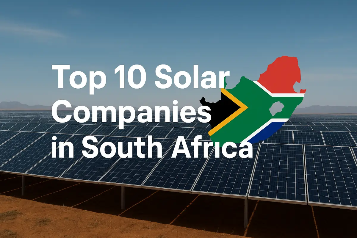 Las 10 Mejores Empresas Solares en Sudáfrica [Actualizado 2025]
