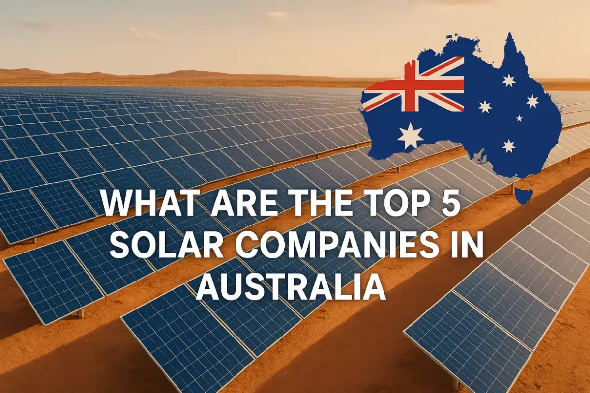 ¿Cuáles son las 5 principales empresas solares en Australia ?