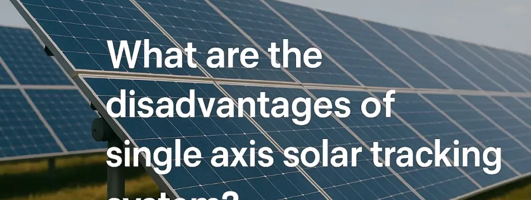 What Are The Disadvantages Of Single Axis Solar Tracking System? What Are The Disadvantages Of Single Axis Solar Tracking System?