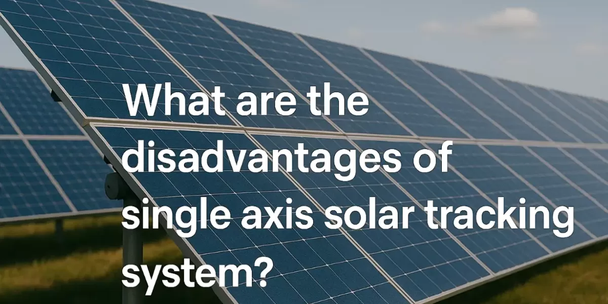 ¿Cuáles son las Desventajas del Sistema de Seguimiento Solar Monoeje? ¿Cuáles son las Desventajas del Sistema de Seguimiento Solar Monoeje?