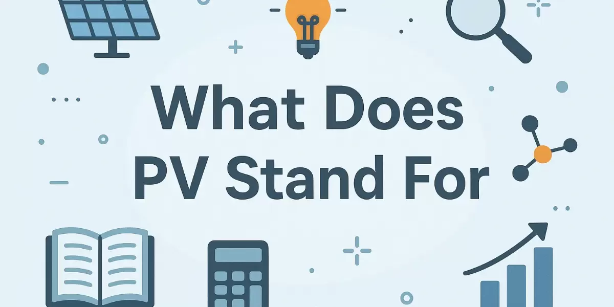 What Does PV Stand For ？