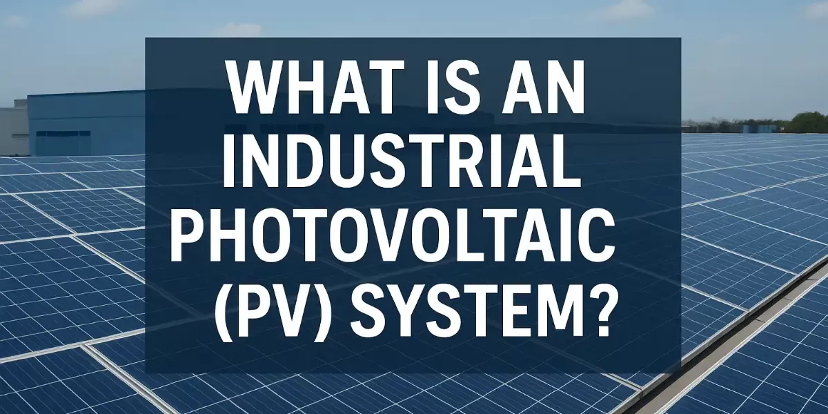 ​​¿Qué es un sistema fotovoltaico (PV) industrial ?​​