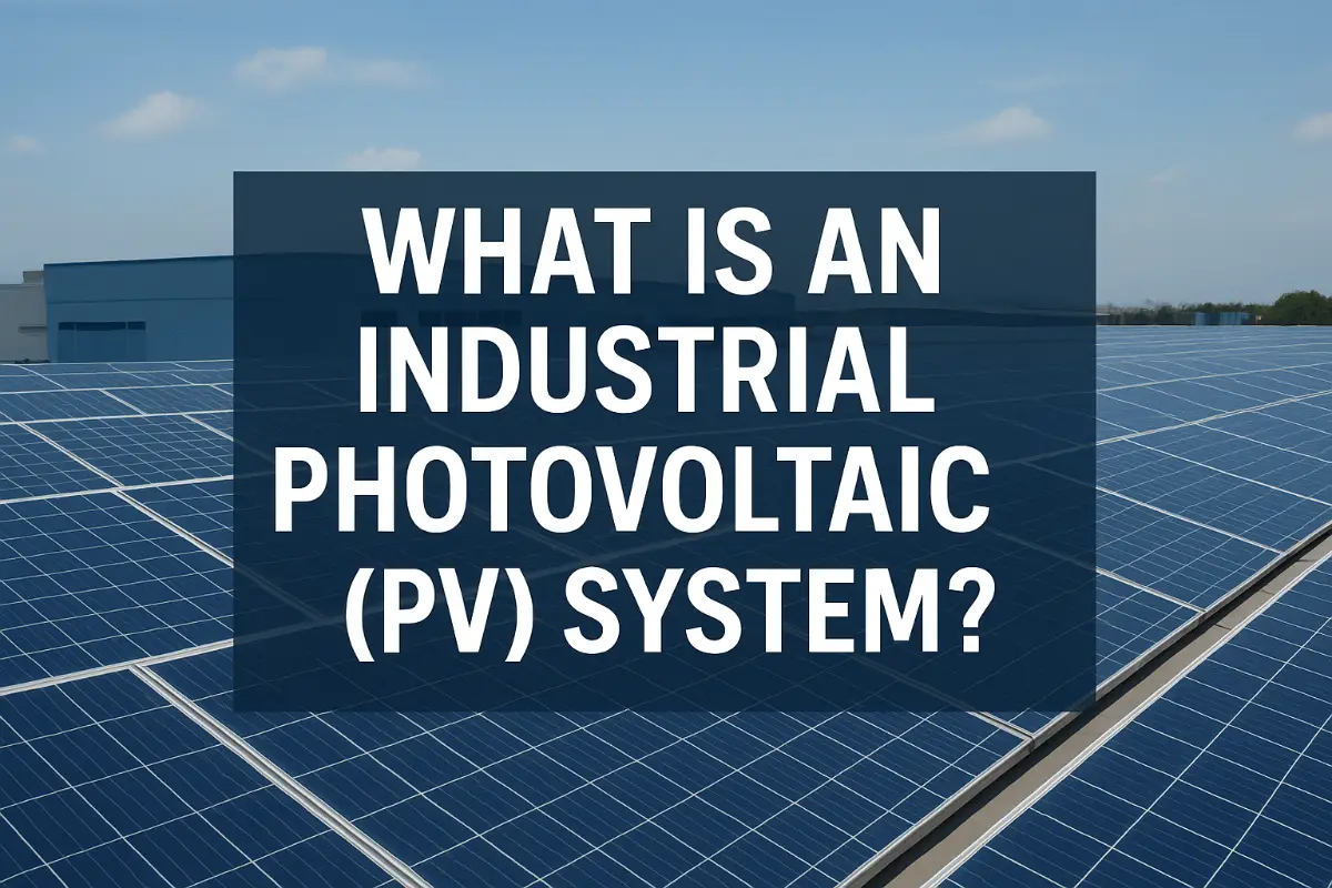 ​​¿Qué es un sistema fotovoltaico (PV) industrial ?​​