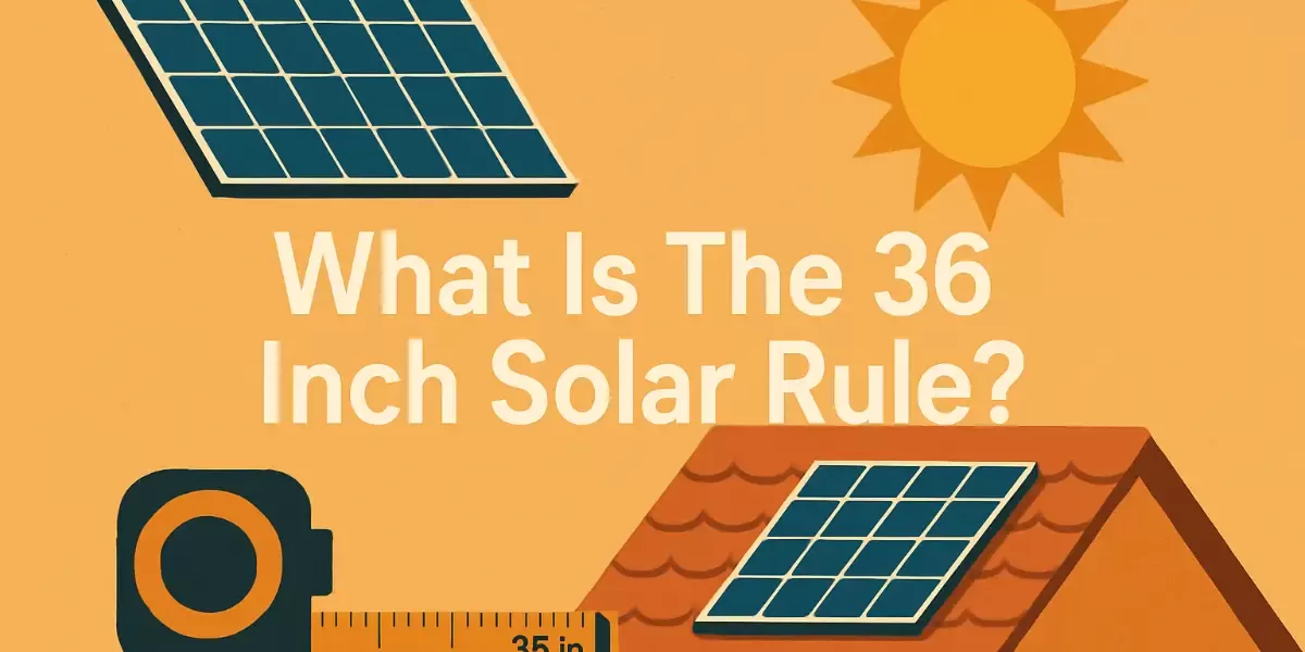 What Is The 36 Inch Solar Rule ? NFPA/IFC Fire Code Explained What Is The 36 Inch Solar Rule ? NFPA/IFC Fire Code Explained
