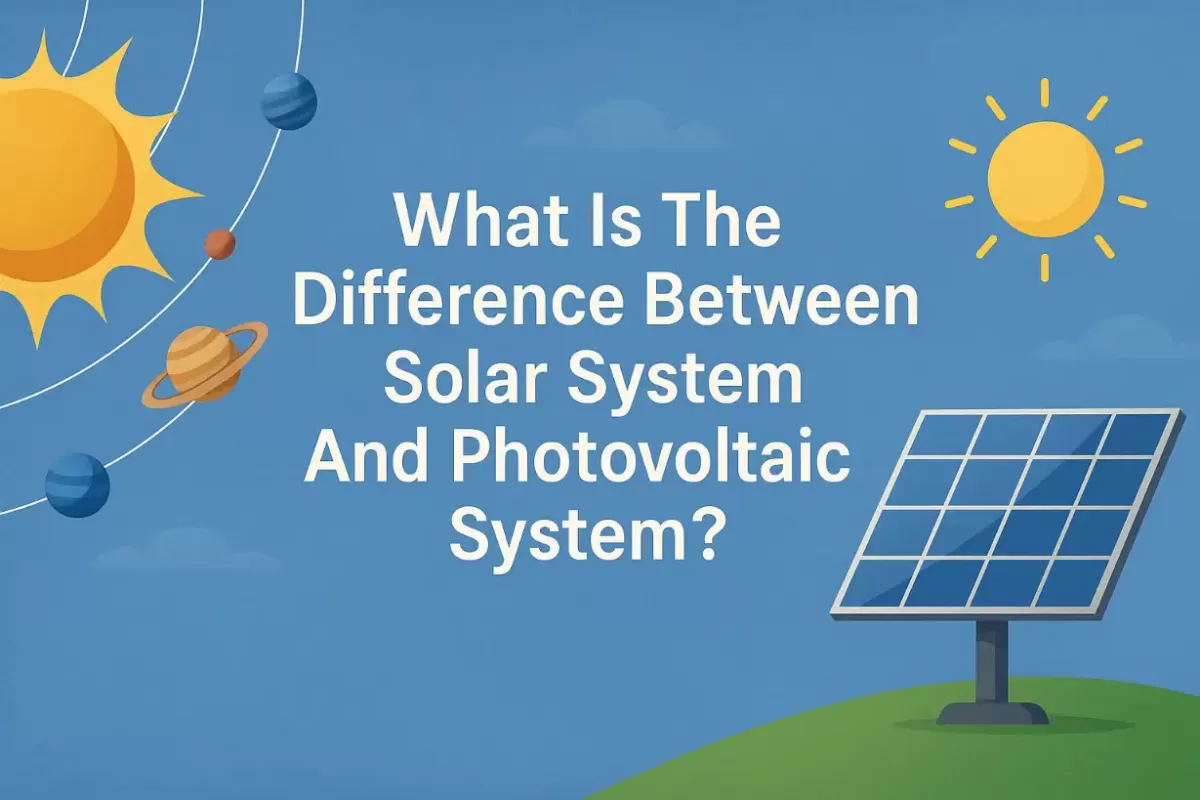 ¿Cuál es la diferencia entre un sistema solar y un sistema fotovoltaico ?