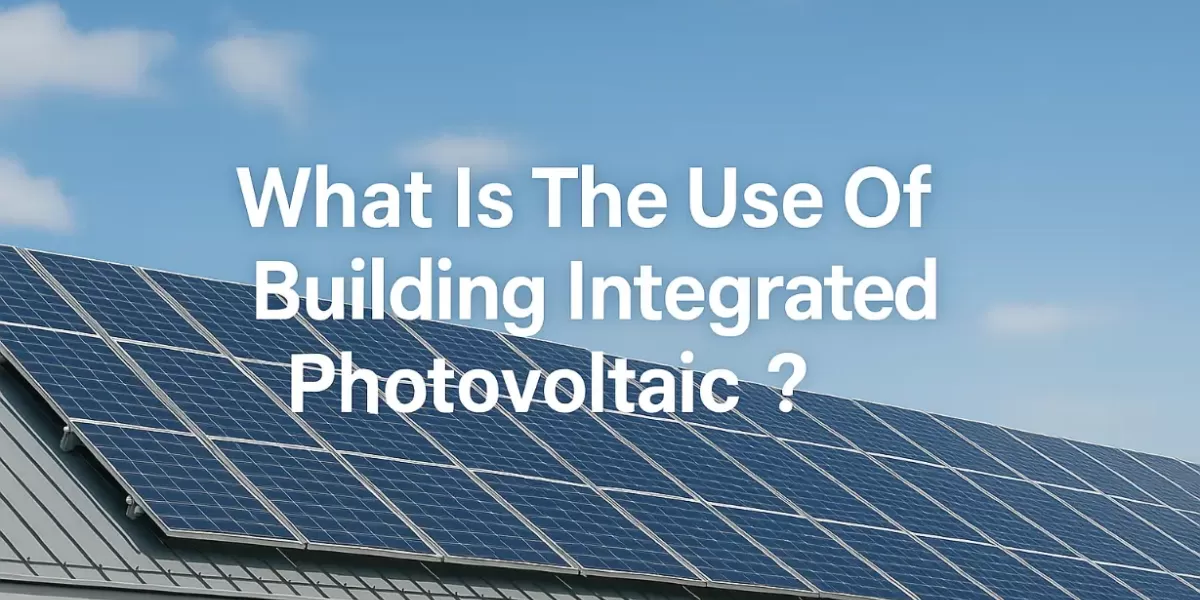 What Is The Use Of Building Integrated Photovoltaic ? What Is The Use Of Building Integrated Photovoltaic ?