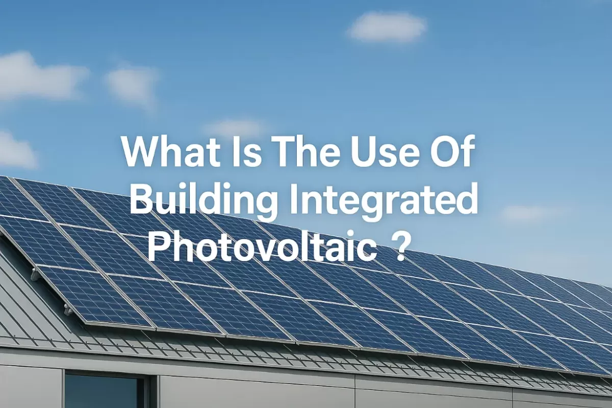 ¿Para qué sirve la fotovoltaica integrada en edificios ?