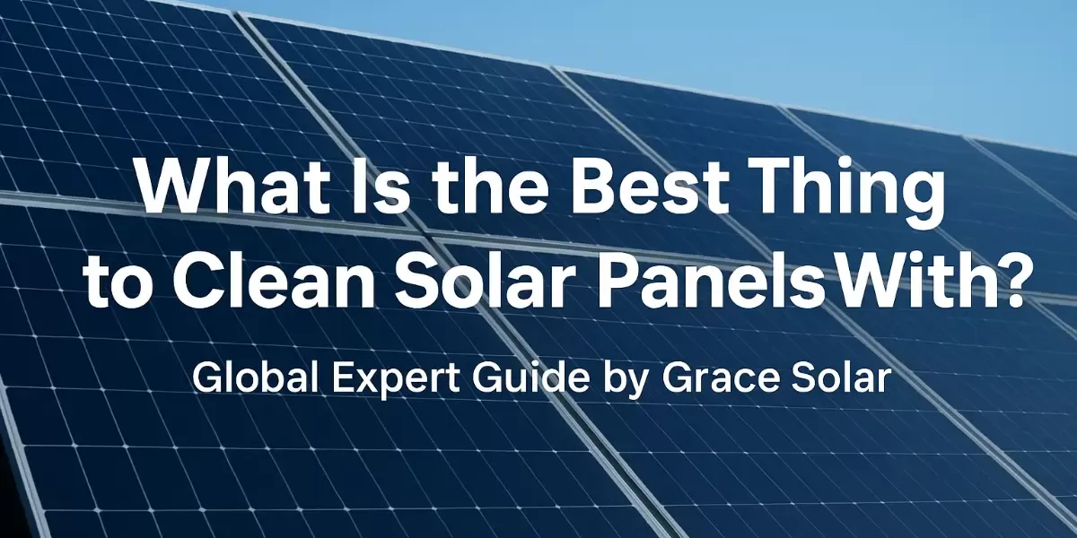 What Is the Best Thing to Clean Solar Panels With ? Global Expert Guide by Grace Solar What Is the Best Thing to Clean Solar Panels With ? Global Expert Guide by Grace Solar