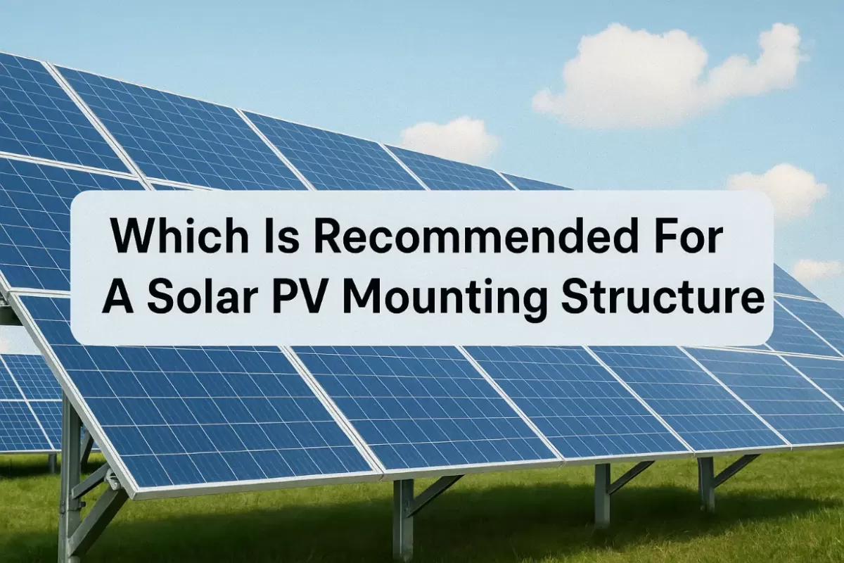 ¿Qué estructura de montaje se recomienda para un sistema fotovoltaico solar ?