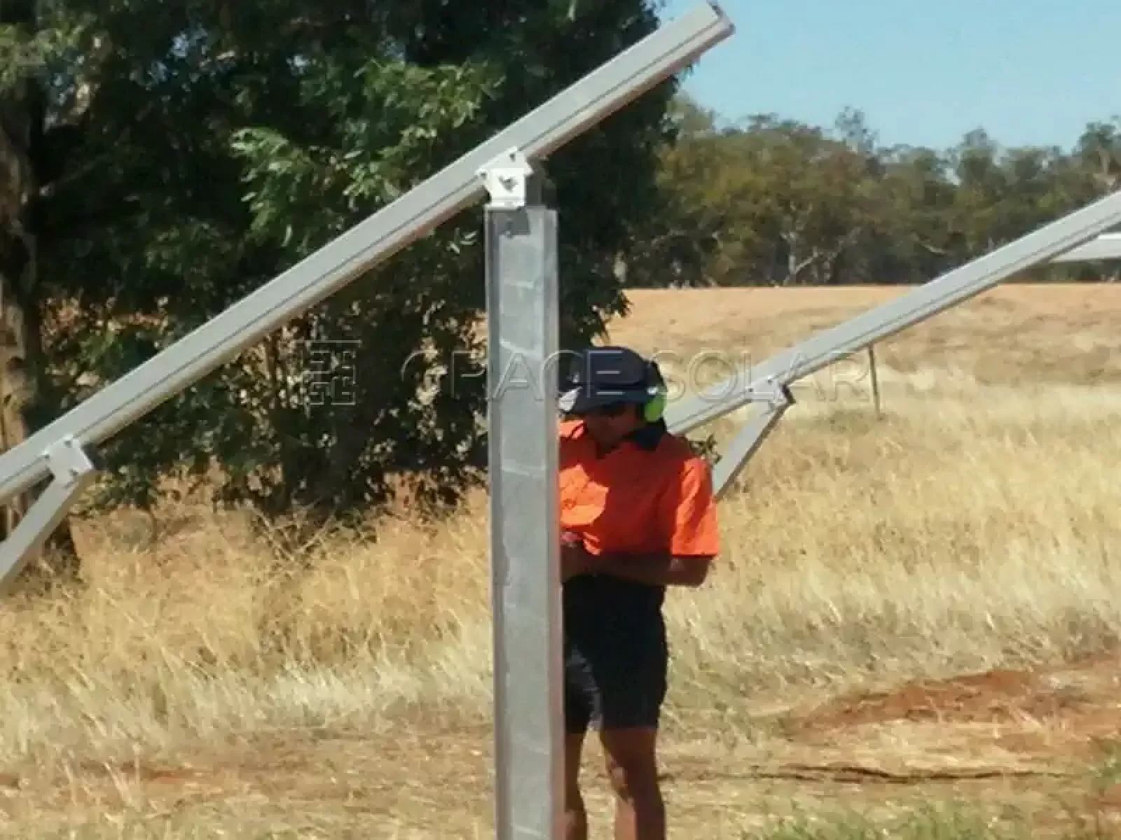 Structure solaire au sol à grande échelle en Europe